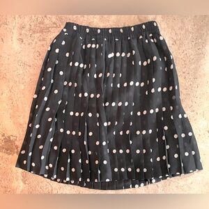 VINTAGE B+W Polka Dot Skirt